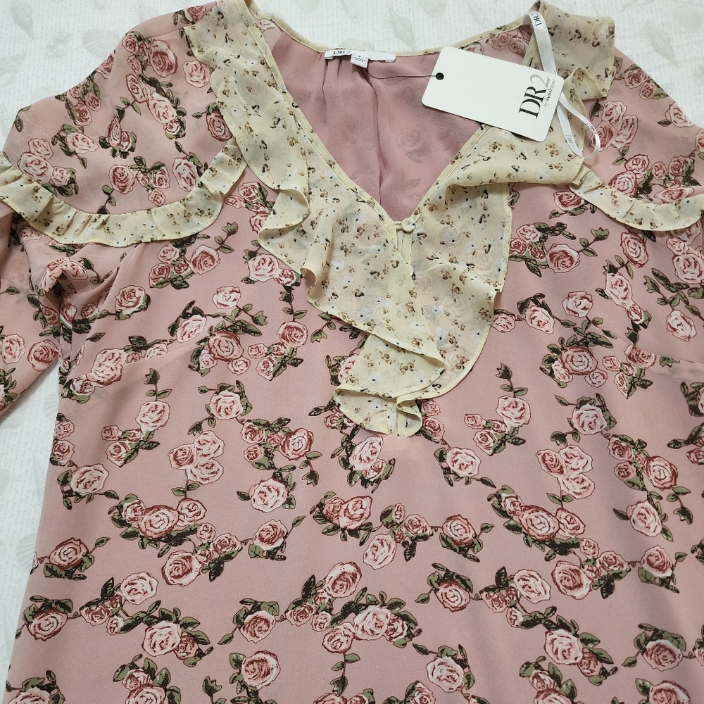 DR2 Floral Boho Ruffled Top - Picture 7 of 10